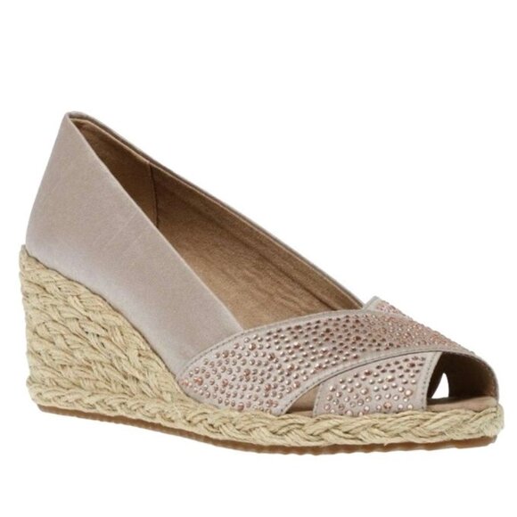 ANNE KLEIN EZZIE Women's Espadrille Wedge Heel - Picture 1 of 7